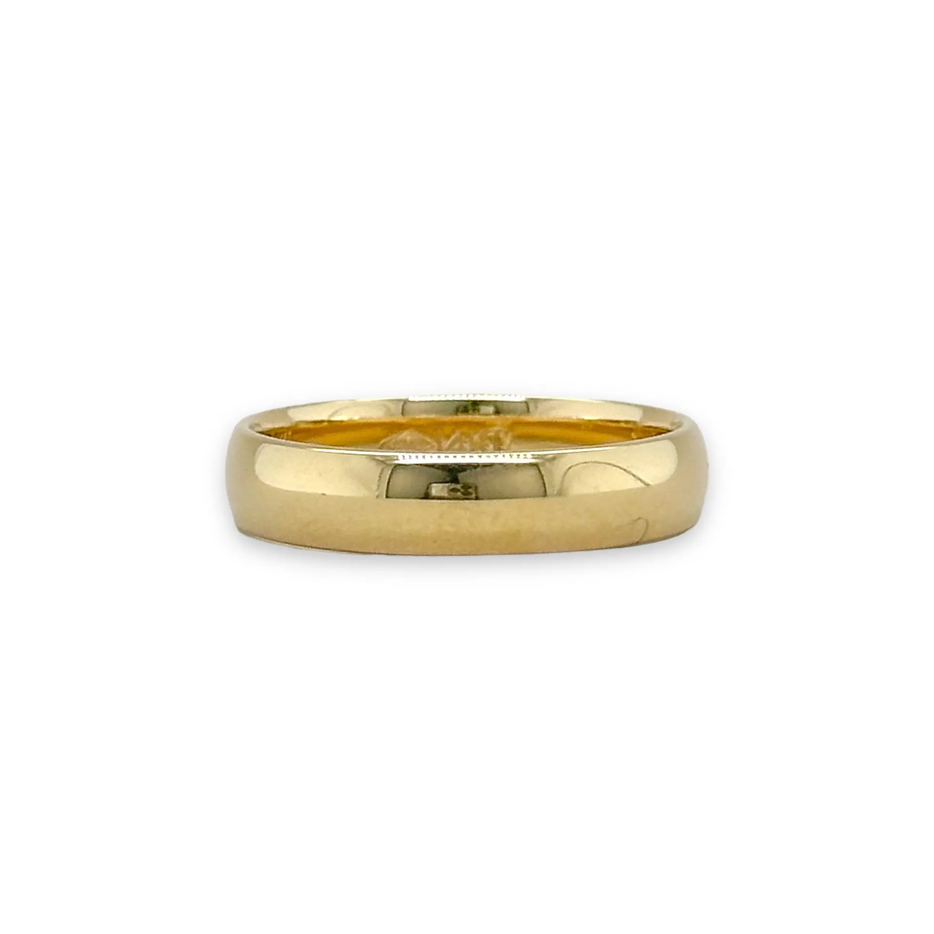 14K Y Gold 4.5mm Wedding Band 4.3grms