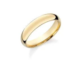 14K Y Gold 4.5mm Wedding Band 4.3grms