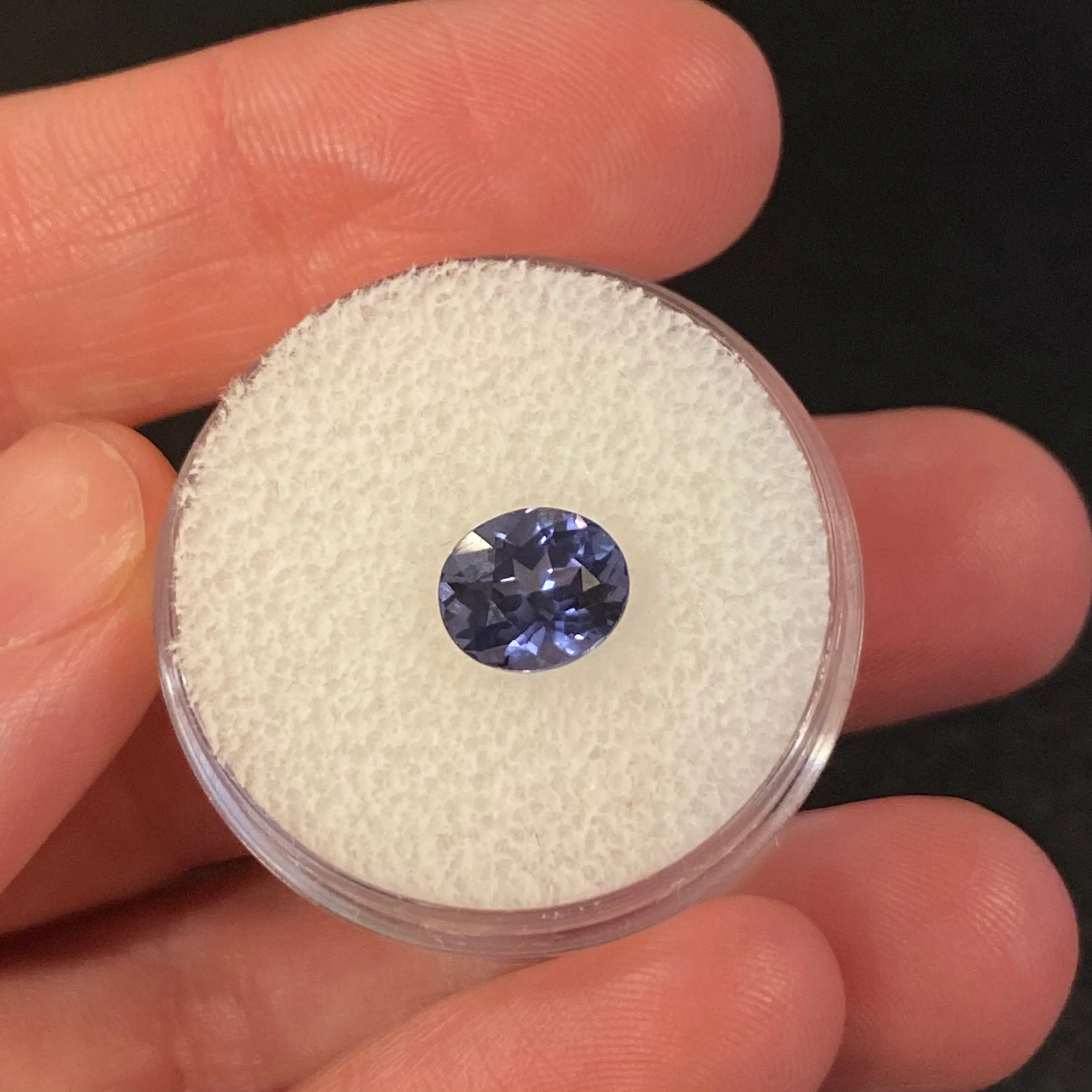 1.78CT OVAL SRI LANKAN SPINEL, PURPLE INDIGO, 7.7X6.6MM