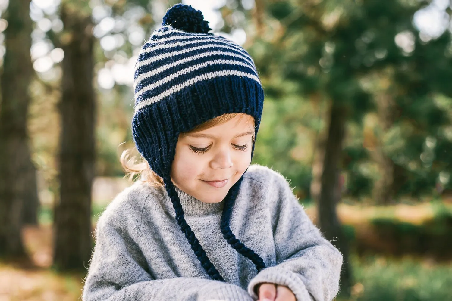 Adventure Beanie Navy Stripe