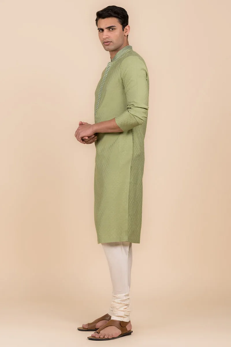 All Over Jacquard Kurta Set