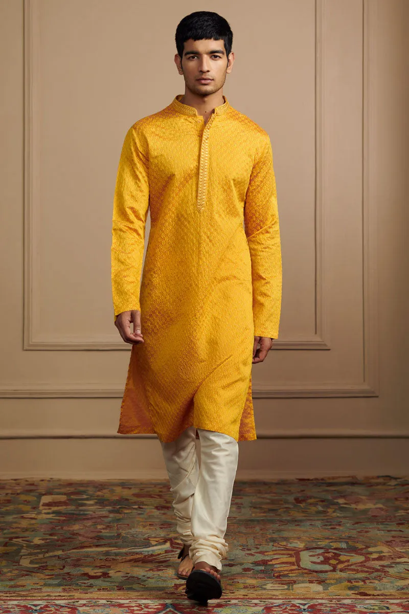 All Over Jacquard Kurta Set