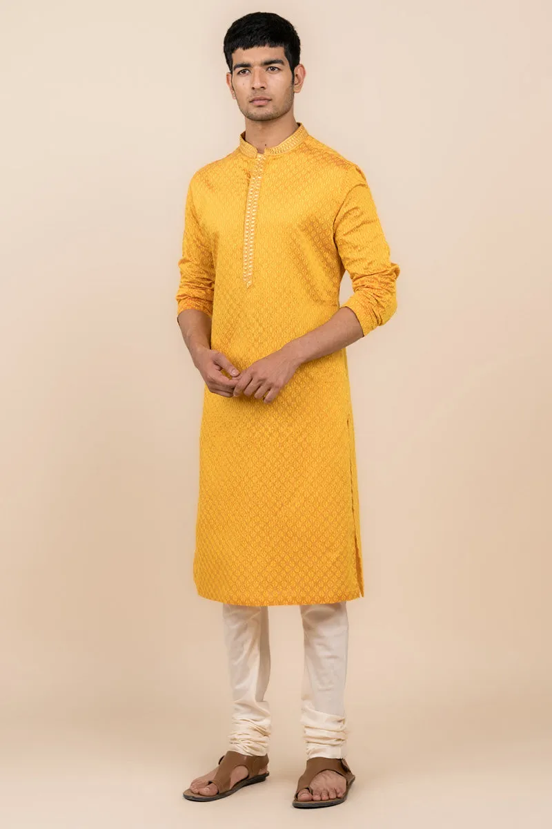 All Over Jacquard Kurta Set