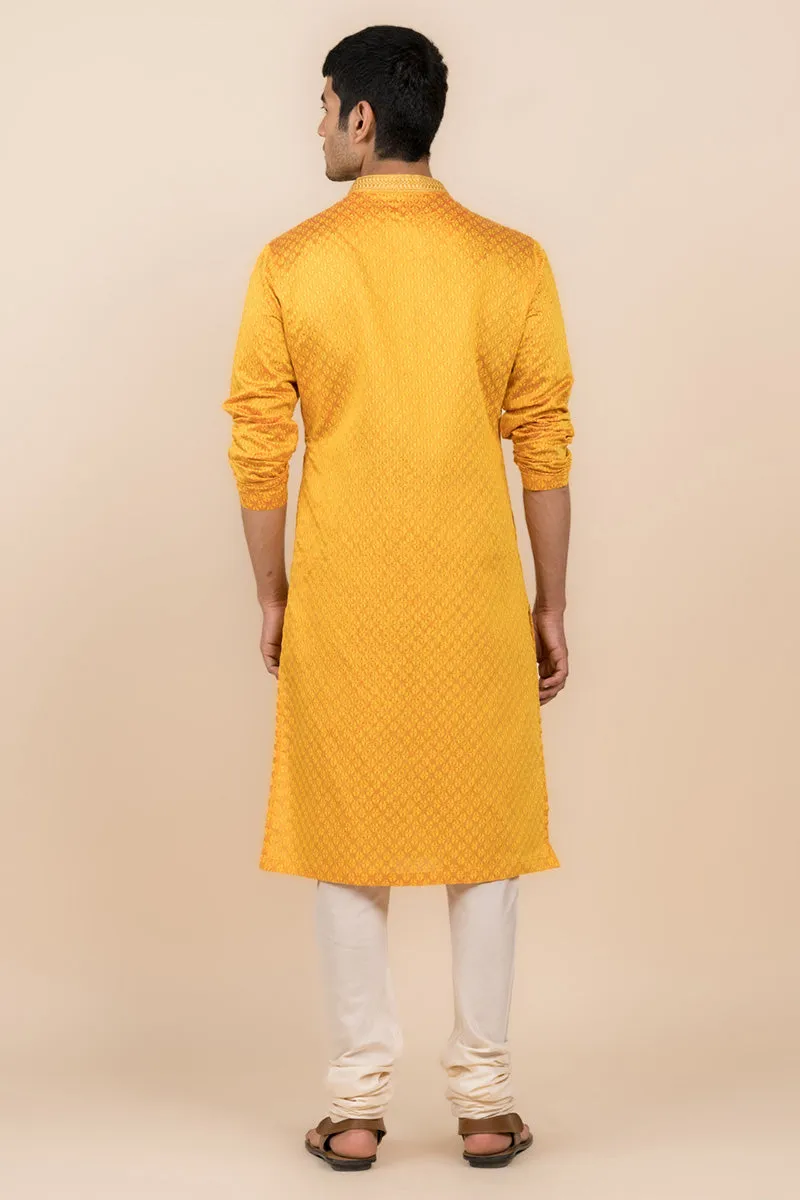 All Over Jacquard Kurta Set