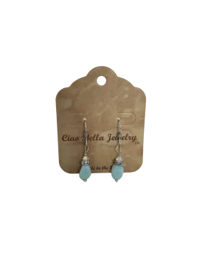 Aqua Amazonite Gemstone Earrings