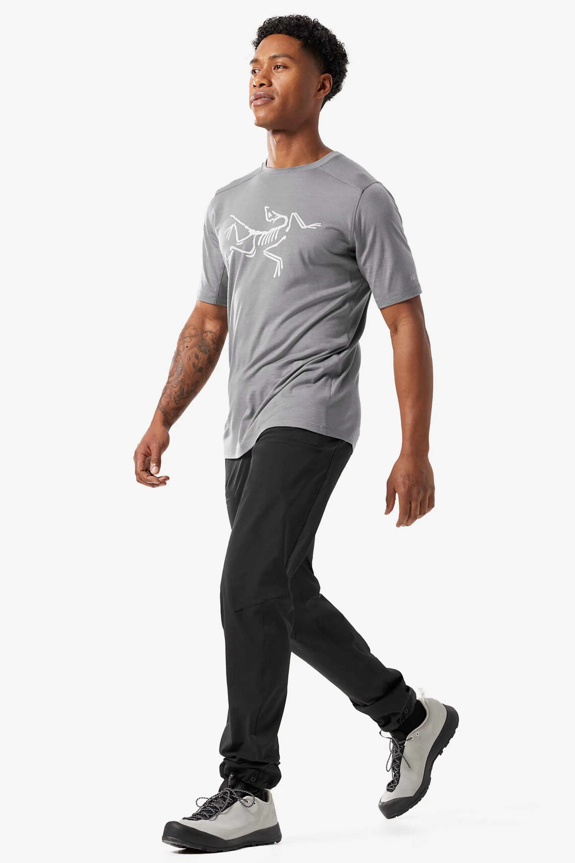 Arc'teryx Men's Ionia Merino Wool Logo SS T-Shirt in Void