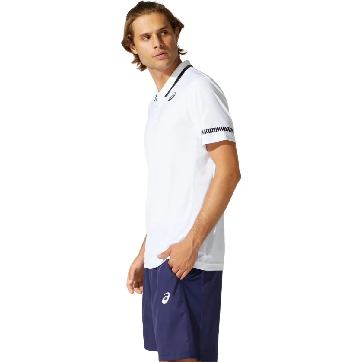 Asics Court M Polo Shirt White   