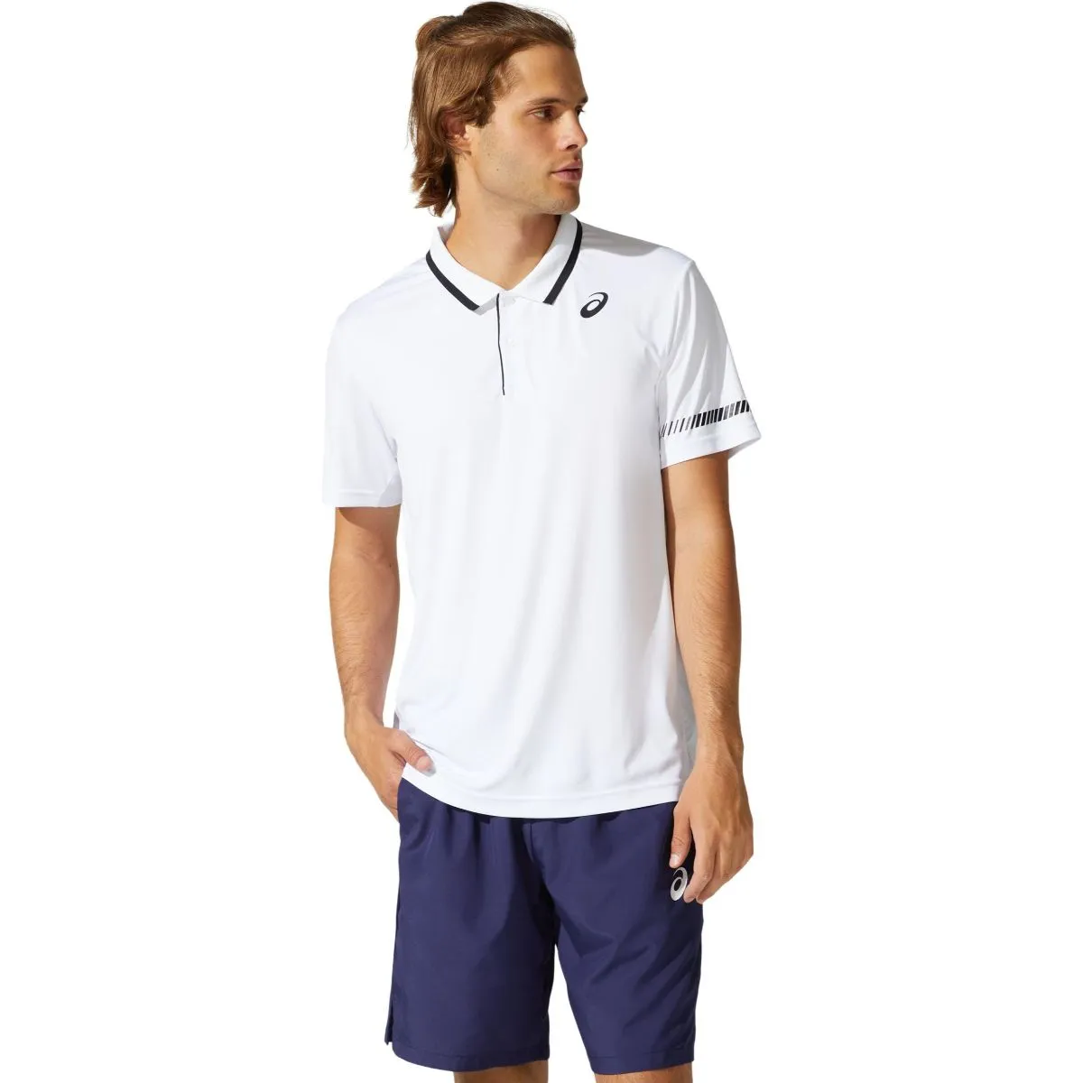 Asics Court M Polo Shirt White   