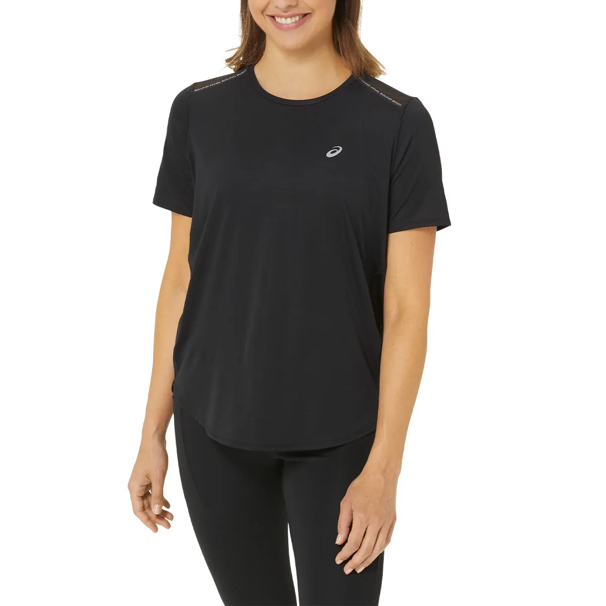 Asics Road Ss Top Women Black    