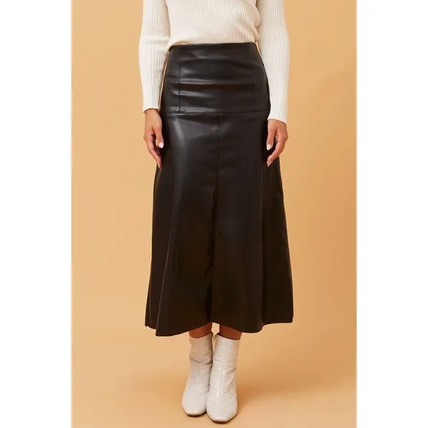 AUBREE LEATHER SKIRT