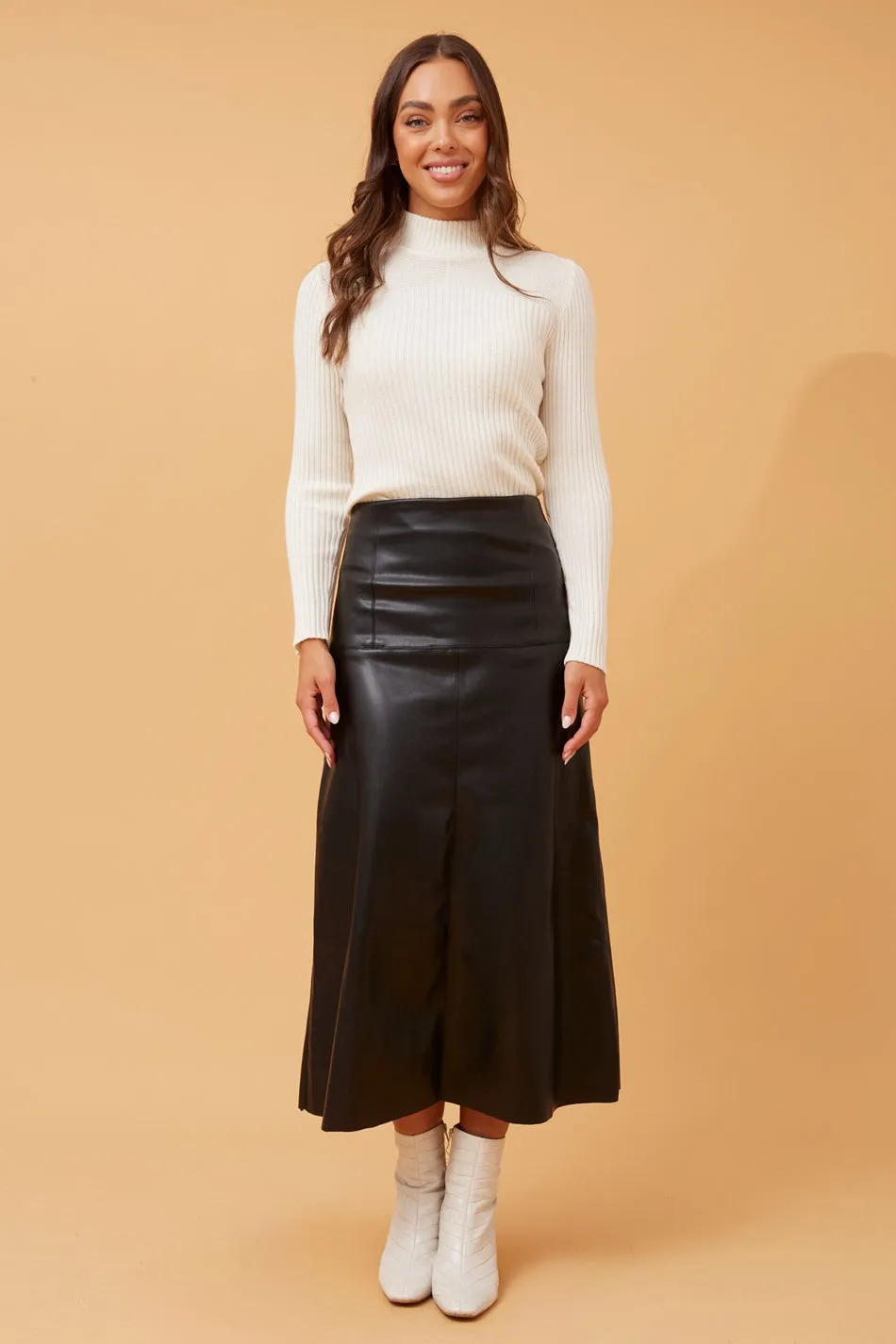 AUBREE LEATHER SKIRT