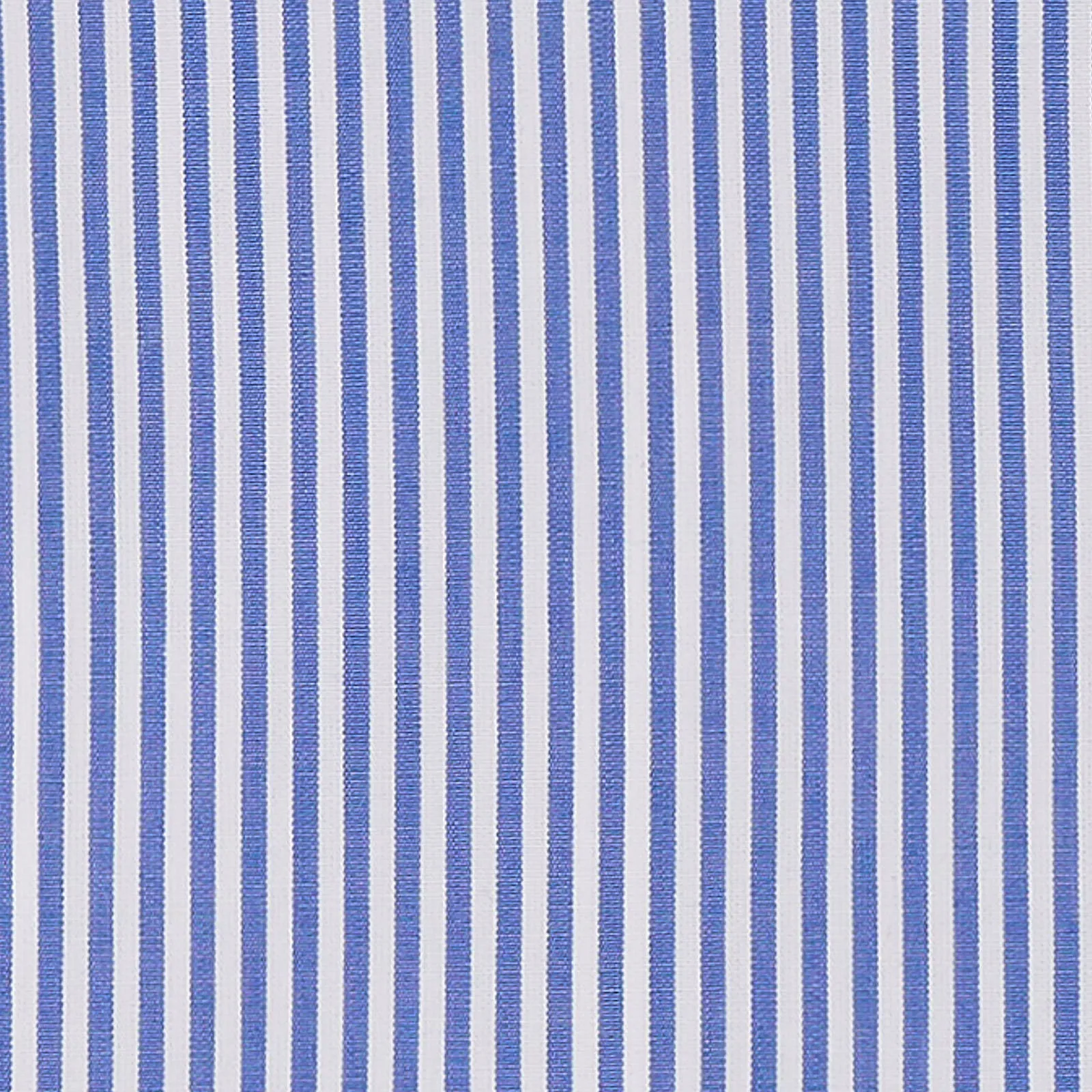 BESPOKE ATHENS Handmade Blue Striped Cotton Poplin Dress Shirt NEW