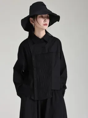 Bibba Irregular Blouse - Black