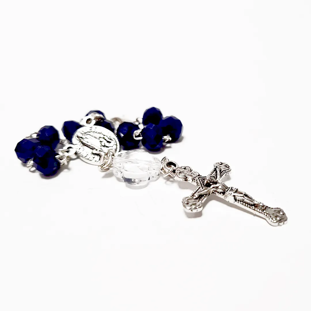 Blue Crystal Decade Rosary