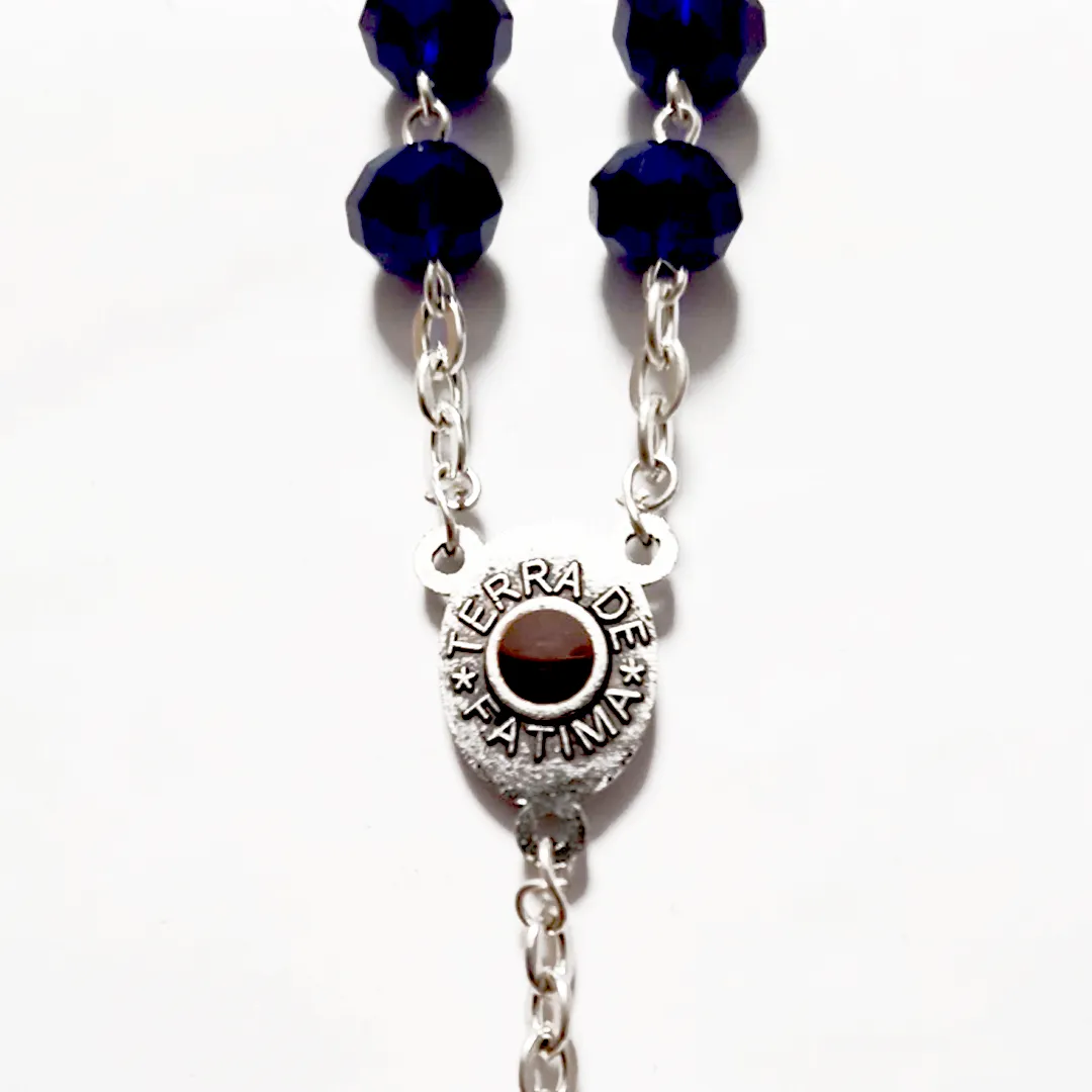 Blue Crystal Decade Rosary