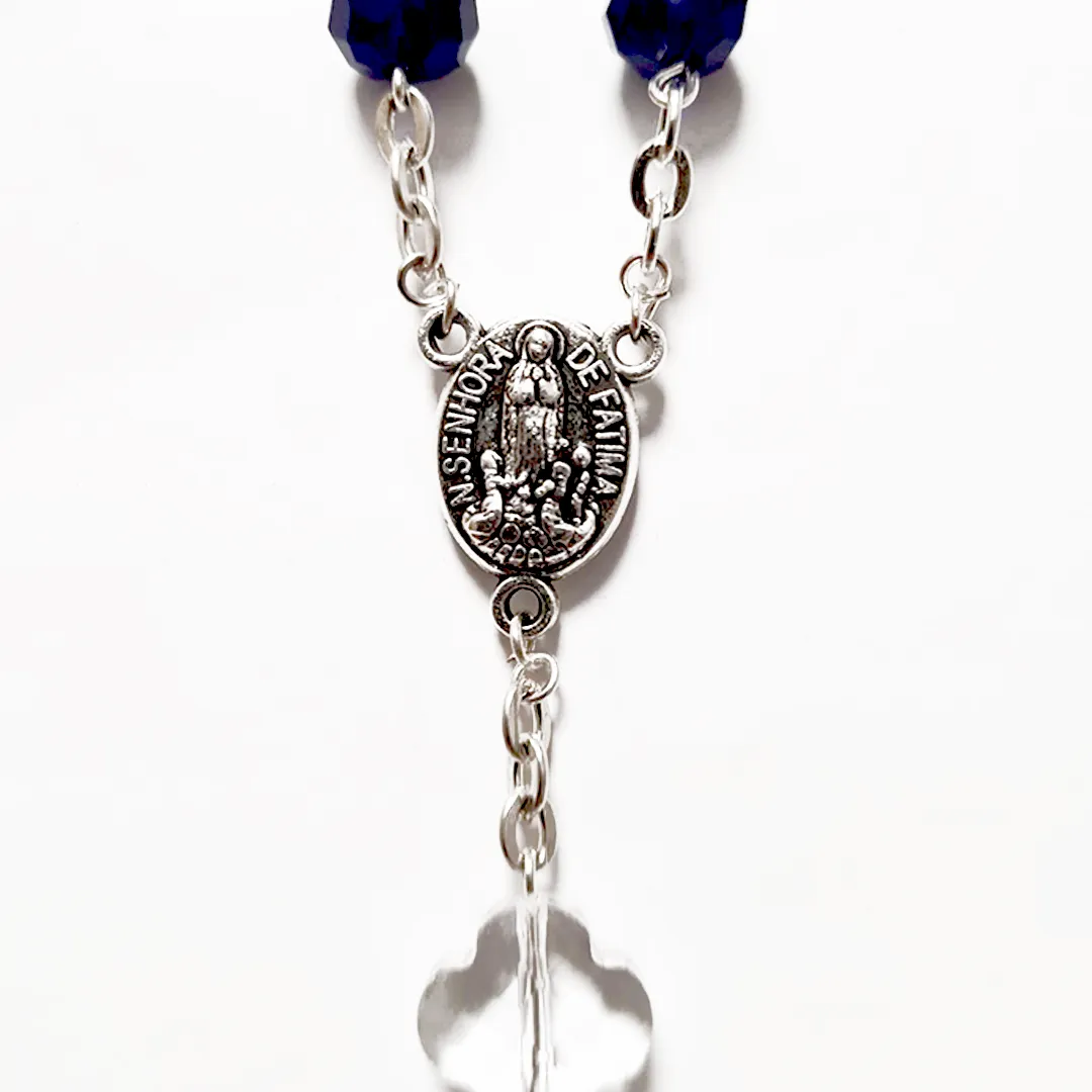 Blue Crystal Decade Rosary