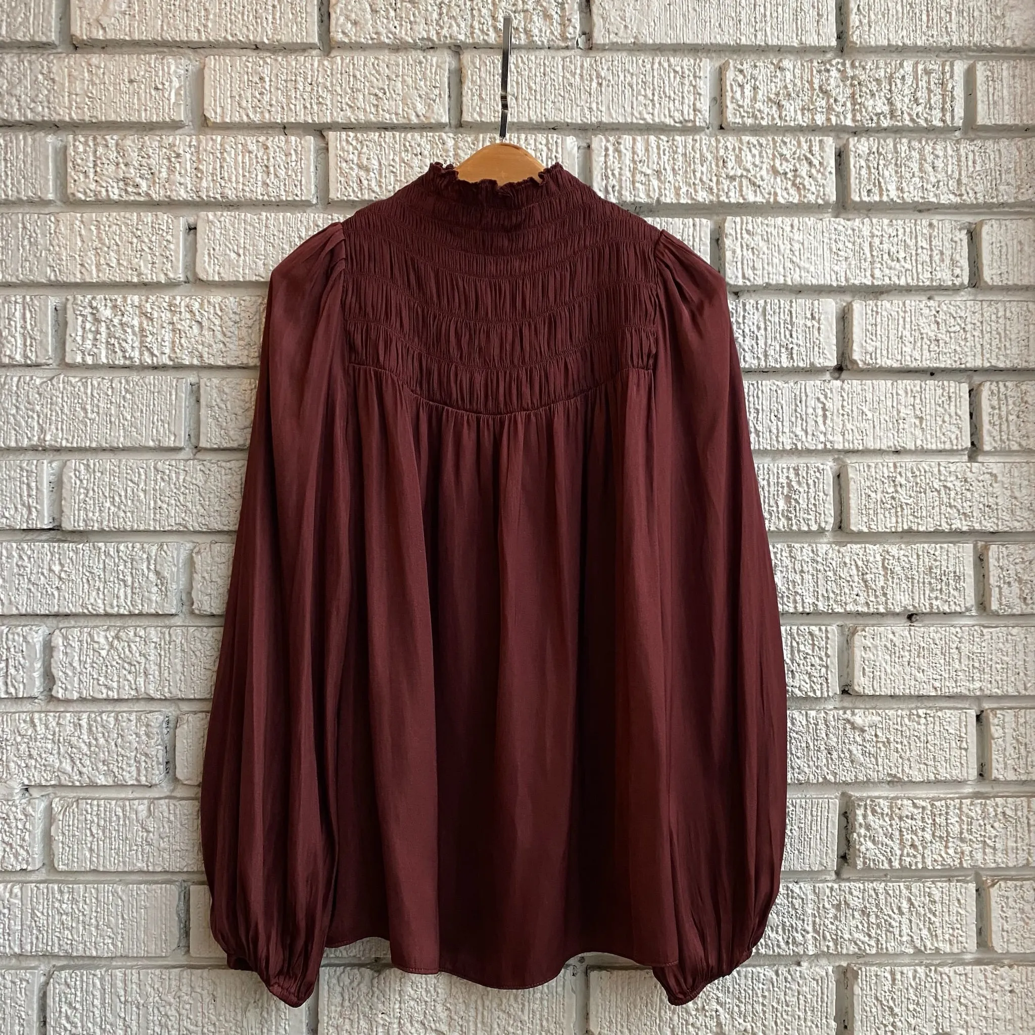 BRIGHTON Smock Neck Blouse