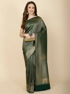 Brocade Zari Jaal Handloom Woven Saree