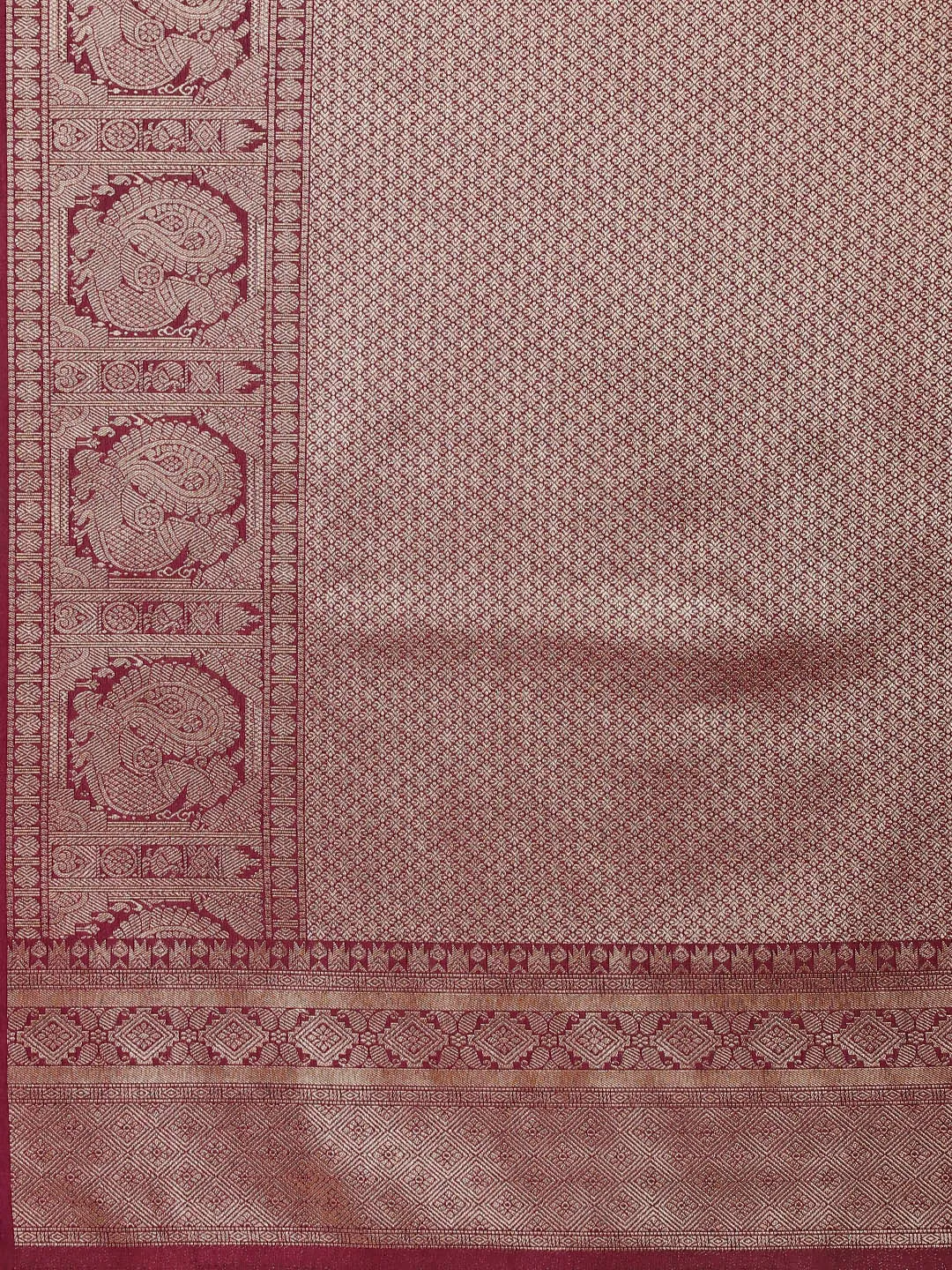 Brocade Zari Jaal Handloom Woven Saree