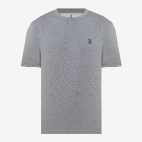 Brunello Cucinelli Embroidered Logo T-Shirt