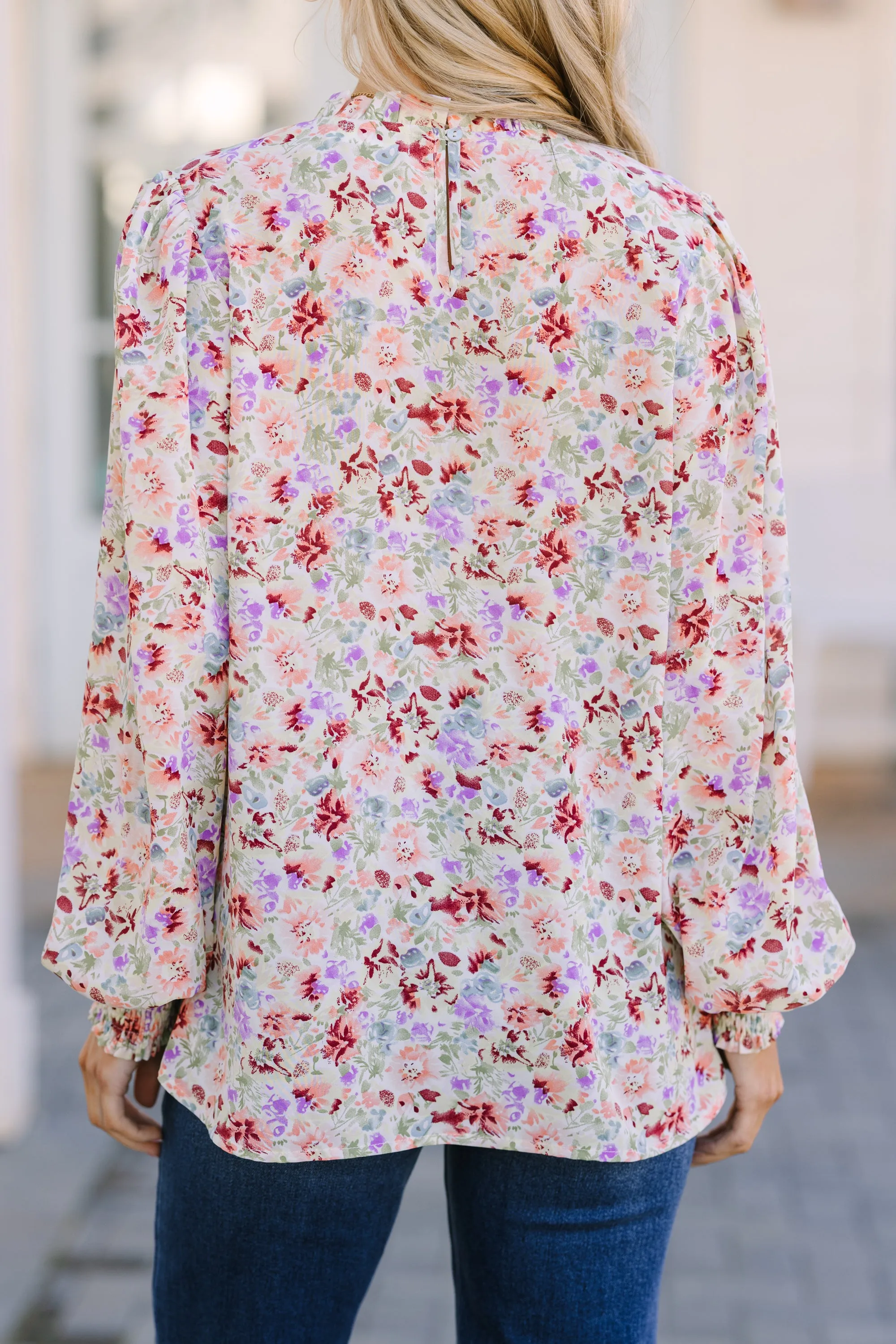 Can't Change Sage Floral Blouse