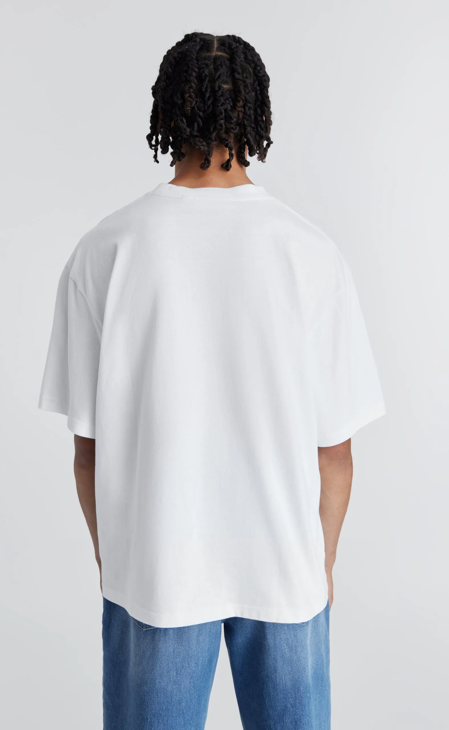 CAPITAL EMBROIDERED WHITE T-SHIRT