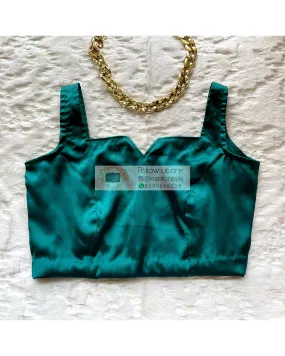 Celeste Bottle Green Blouse