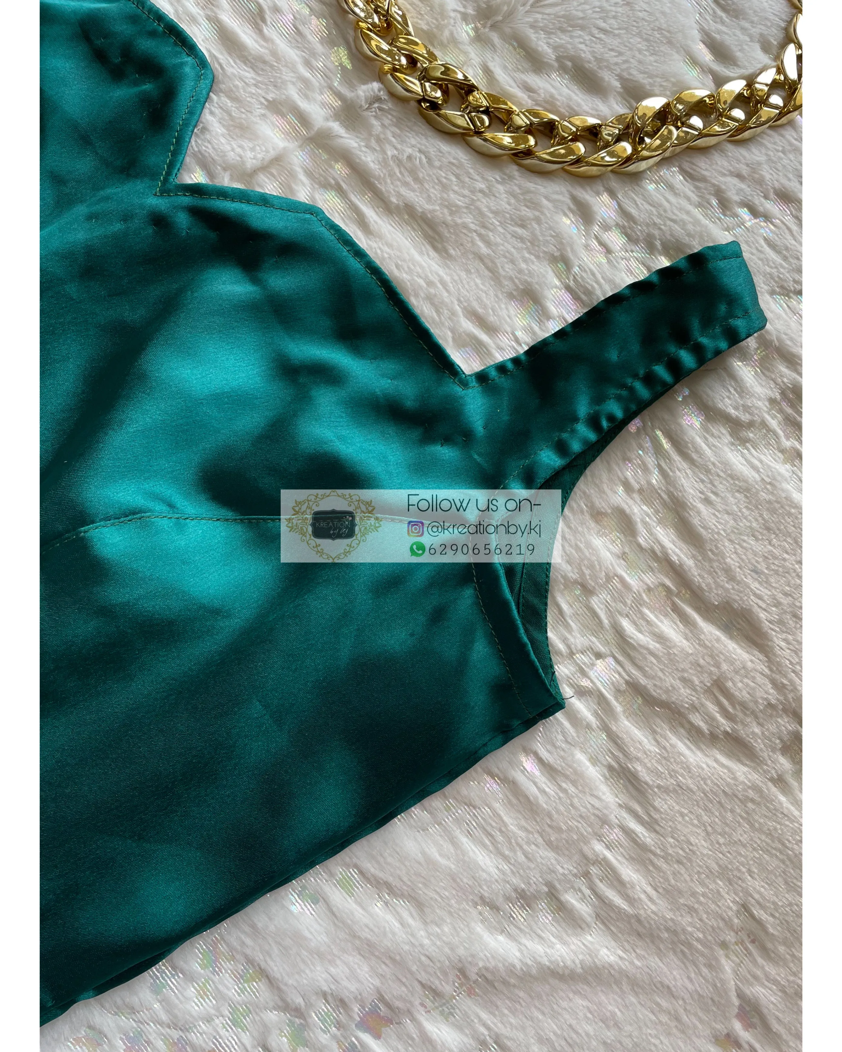 Celeste Bottle Green Blouse