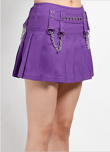 CHAIN SKIRT - PURPLE