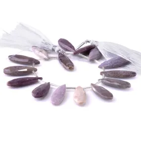 Charoite 10x30mm Drop Faceted - 8 Inch