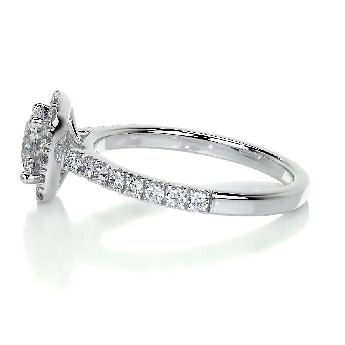 Claudia Diamond Engagement Ring -14K White Gold (RTS)