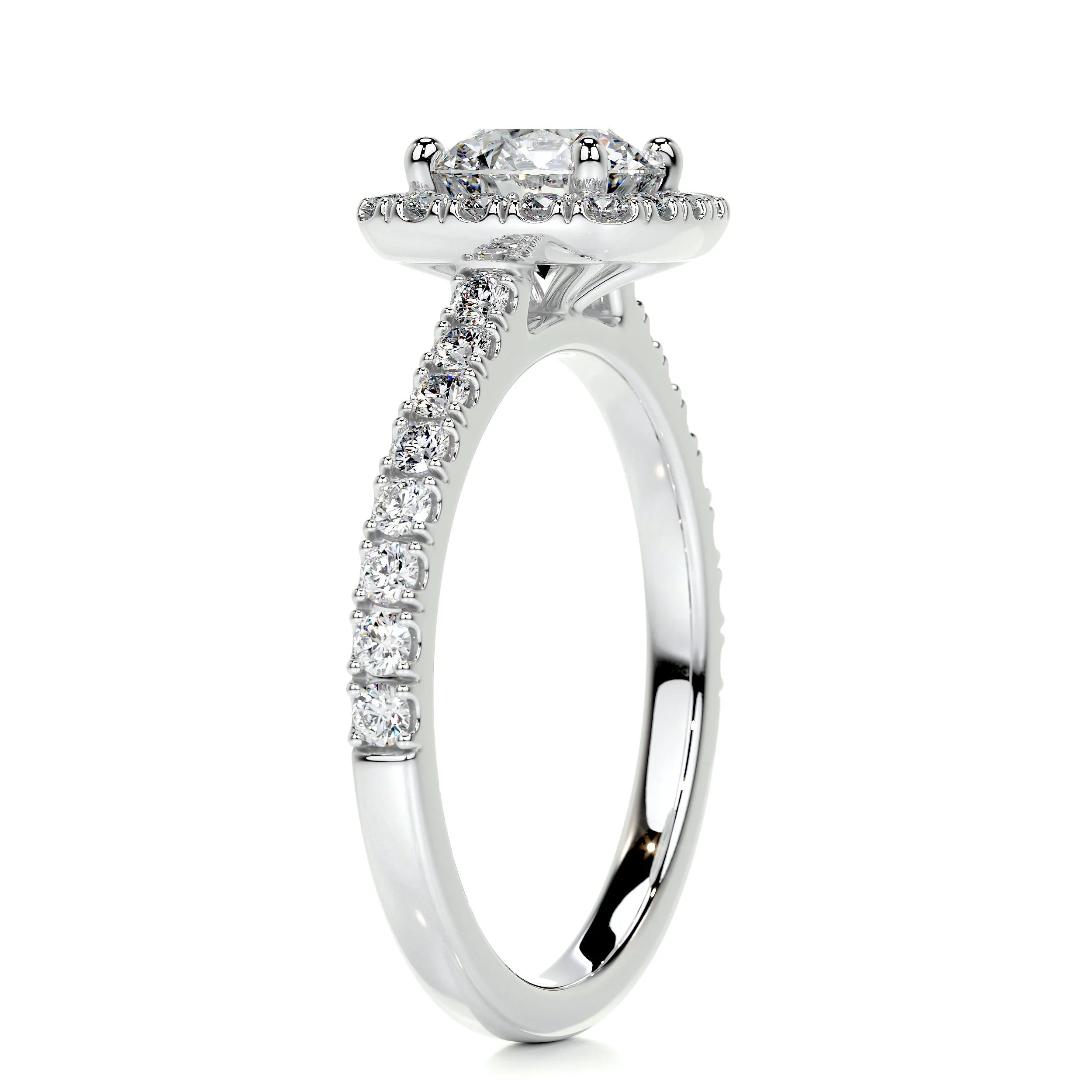 Claudia Diamond Engagement Ring -14K White Gold (RTS)