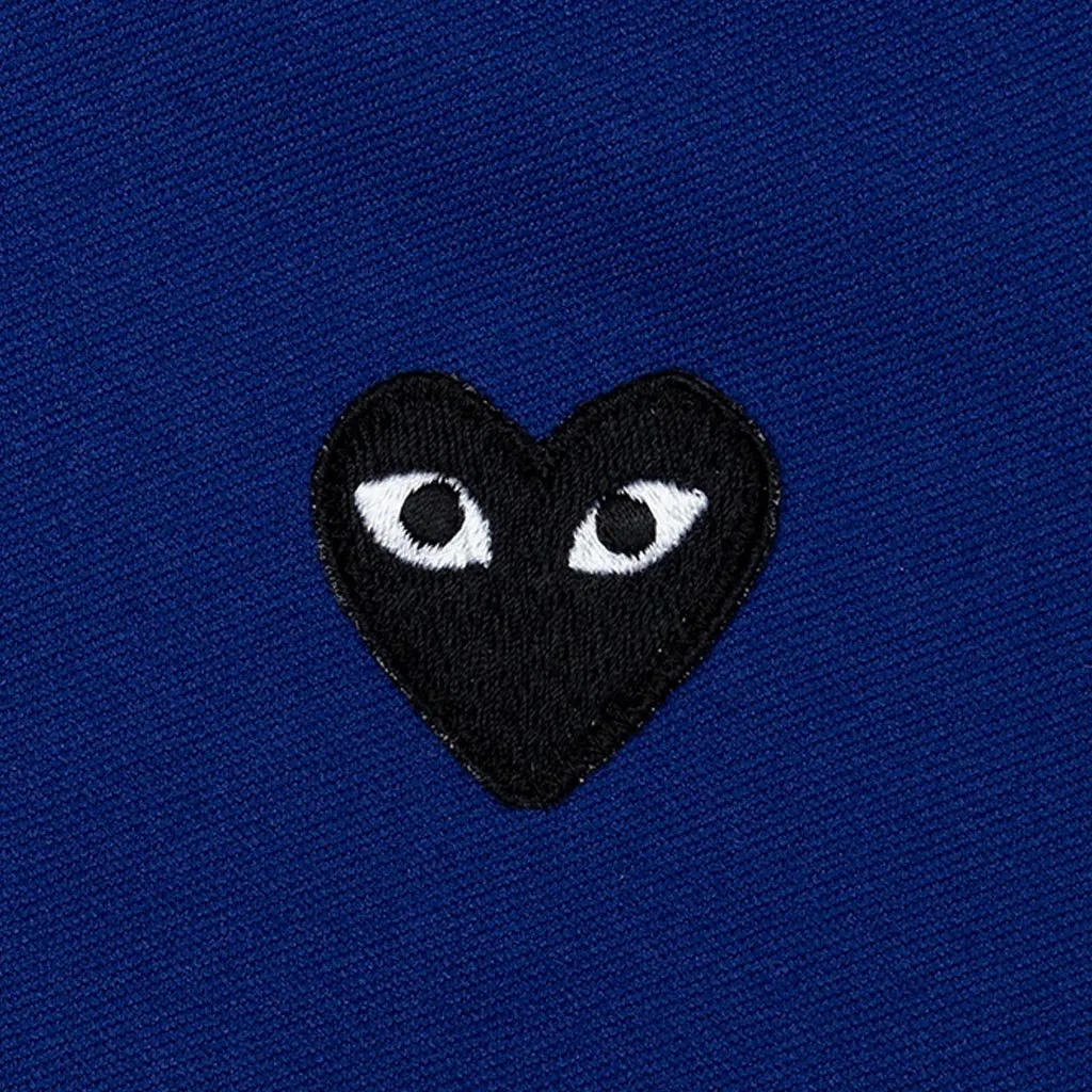 Comme des Garcons Play Women's Big Black Heart Hooded Sweatshirt - Navy