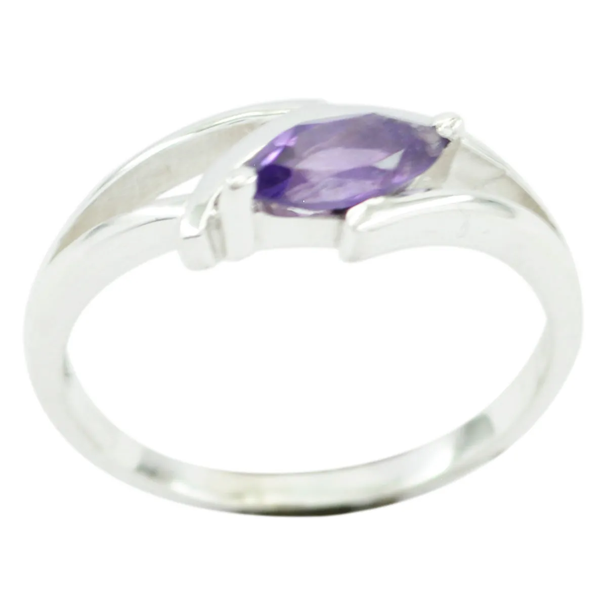 Cute Stone Amethyst 925 Sterling Silver Ring Gift Valentine'S Day