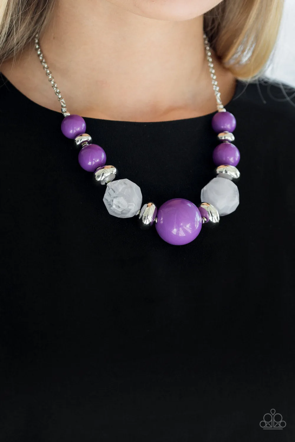 Daytime Drama Purple-Necklace