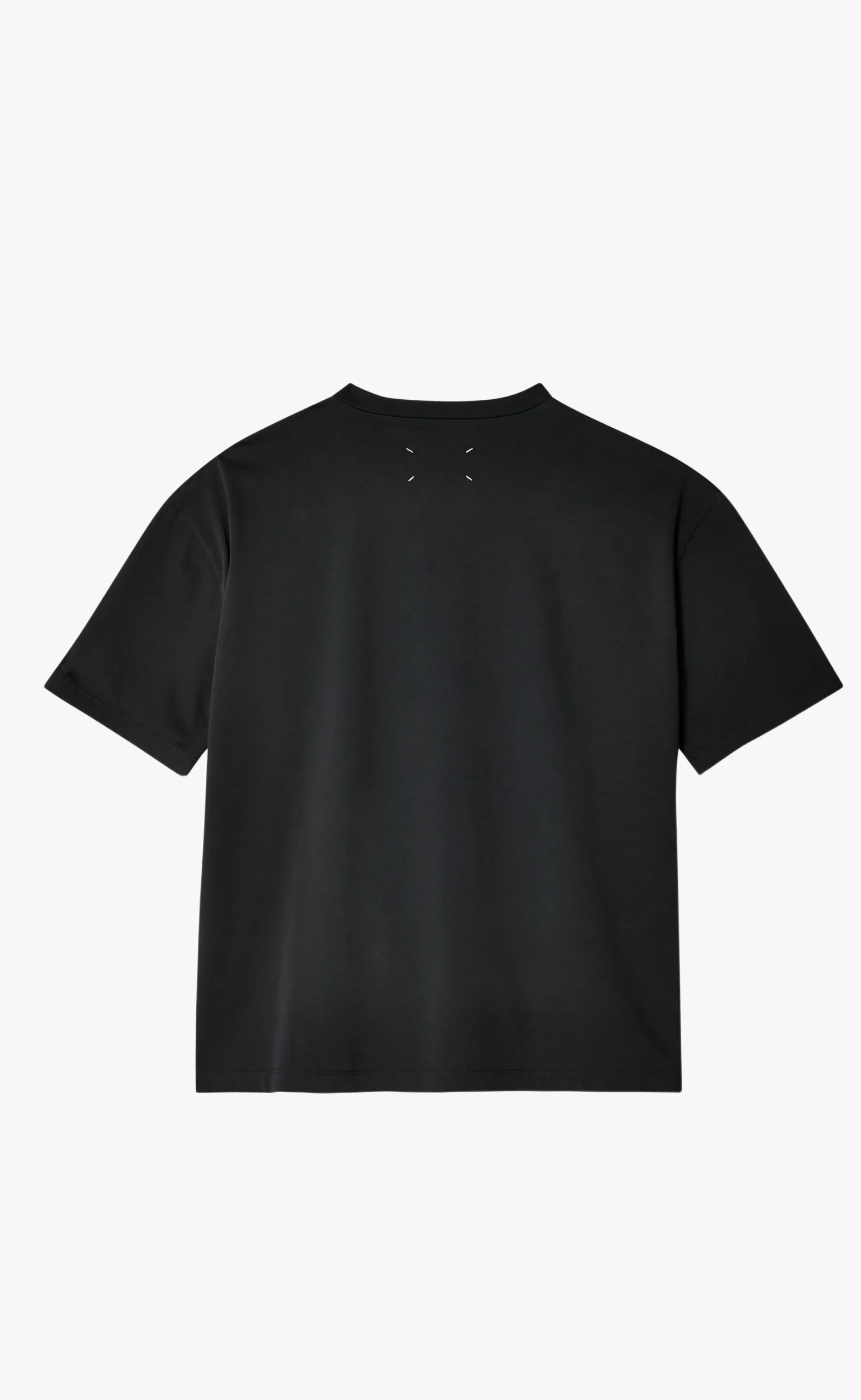 EMBROIDERED LOGO WASHED BLACK T-SHIRT