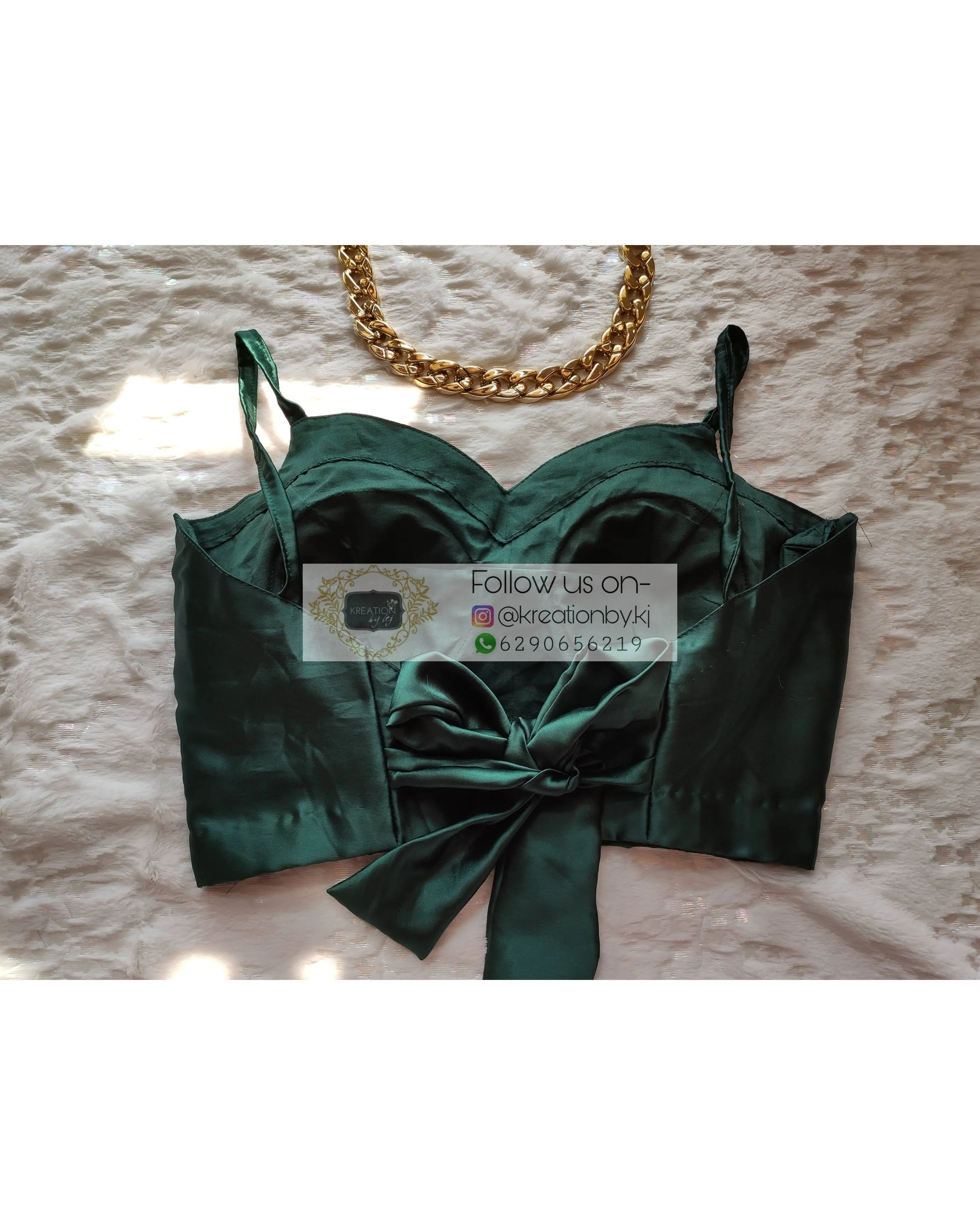 Emerald Green Strappy Blouse