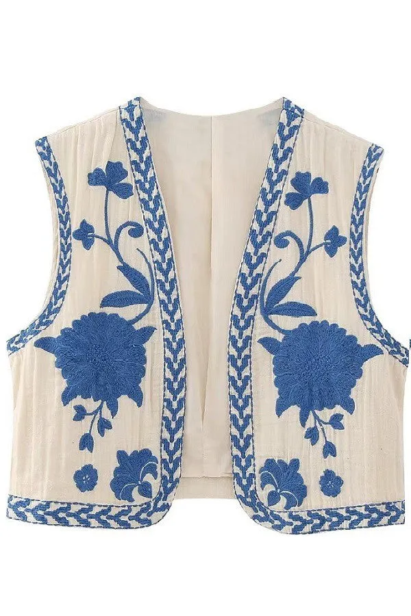 Emmaline Embroidered Vest