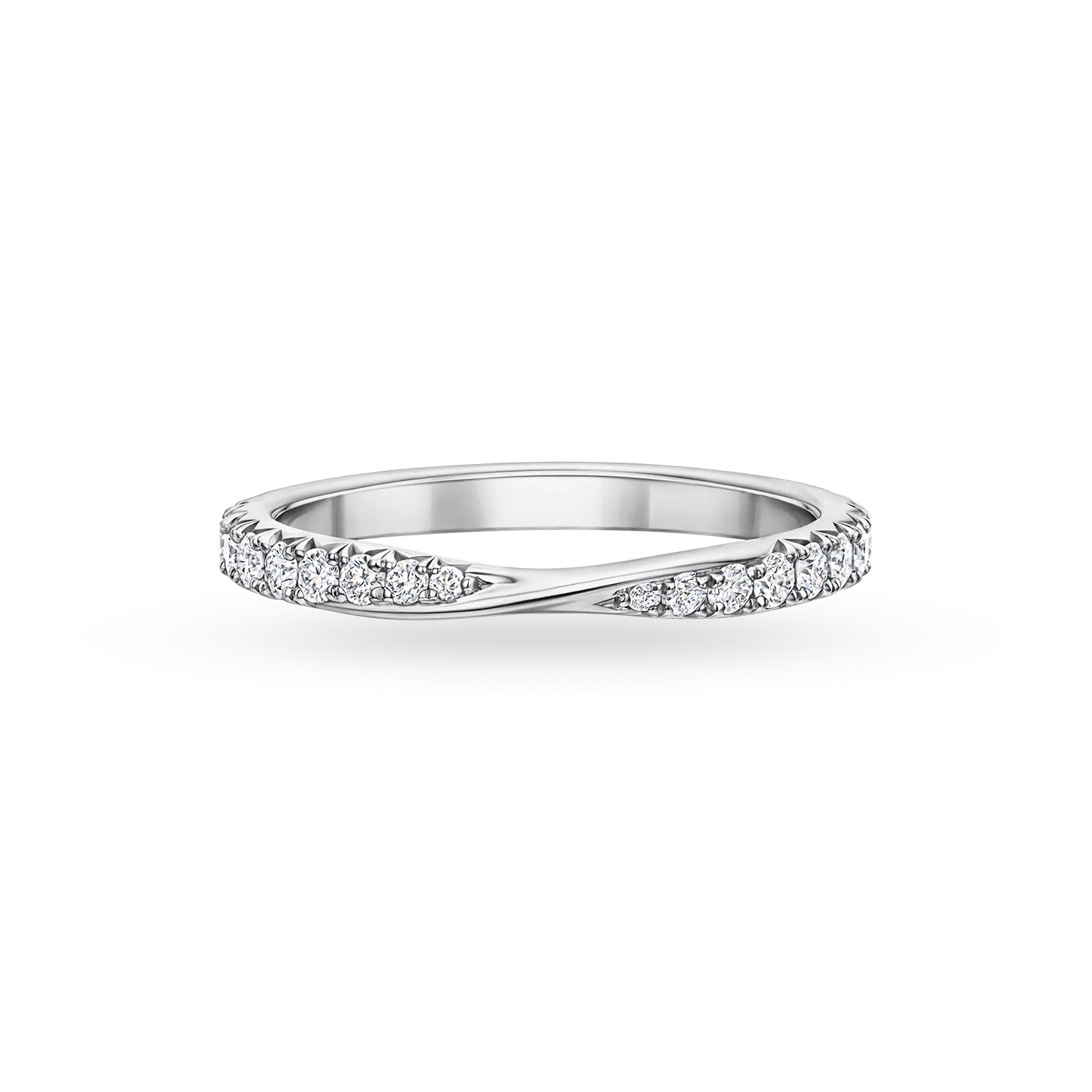 Eternity Cross Love Diamond Wedding Band Ring - WR008