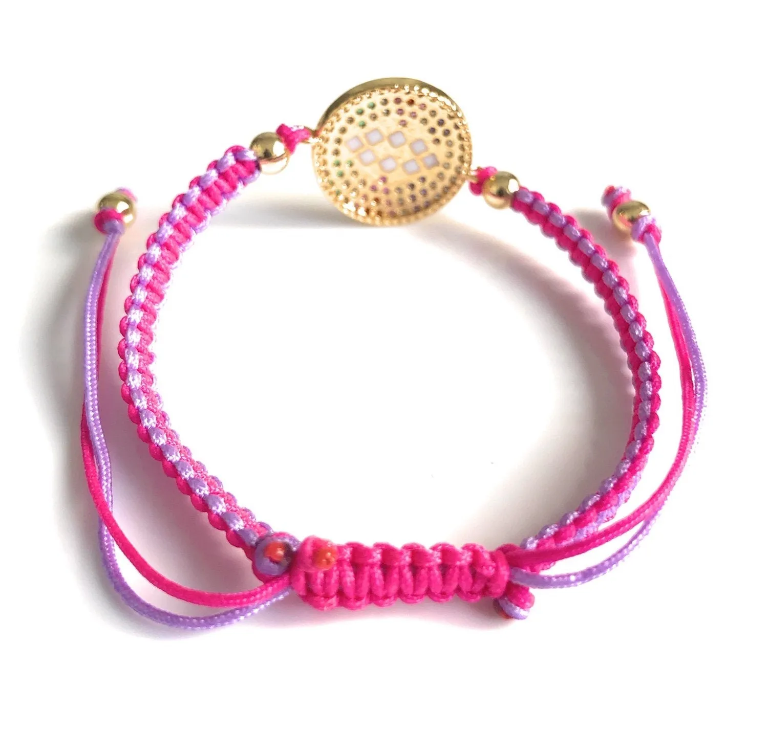 Evil Eye Pink Bracelet, Protection Bracelet for Women