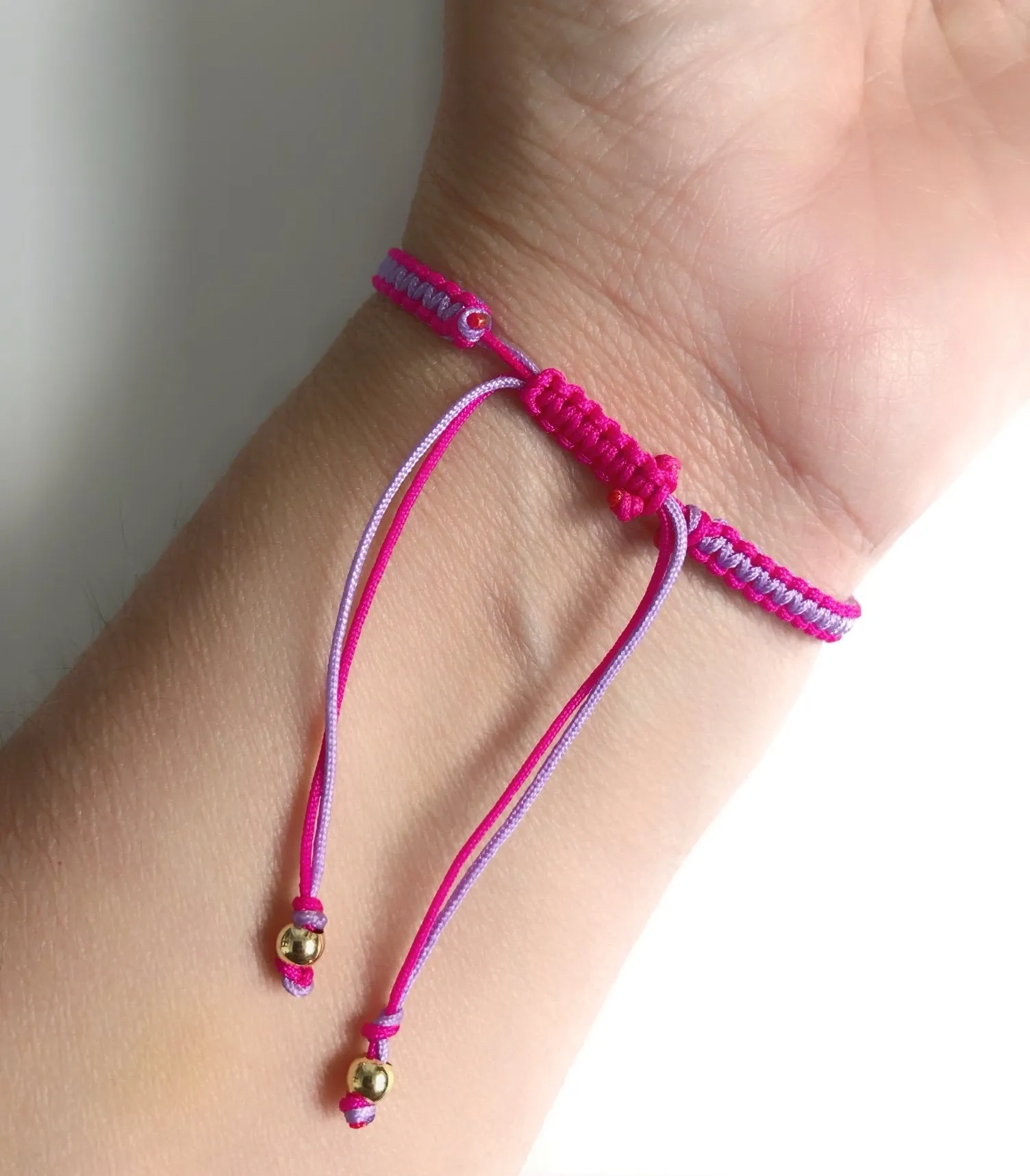 Evil Eye Pink Bracelet, Protection Bracelet for Women