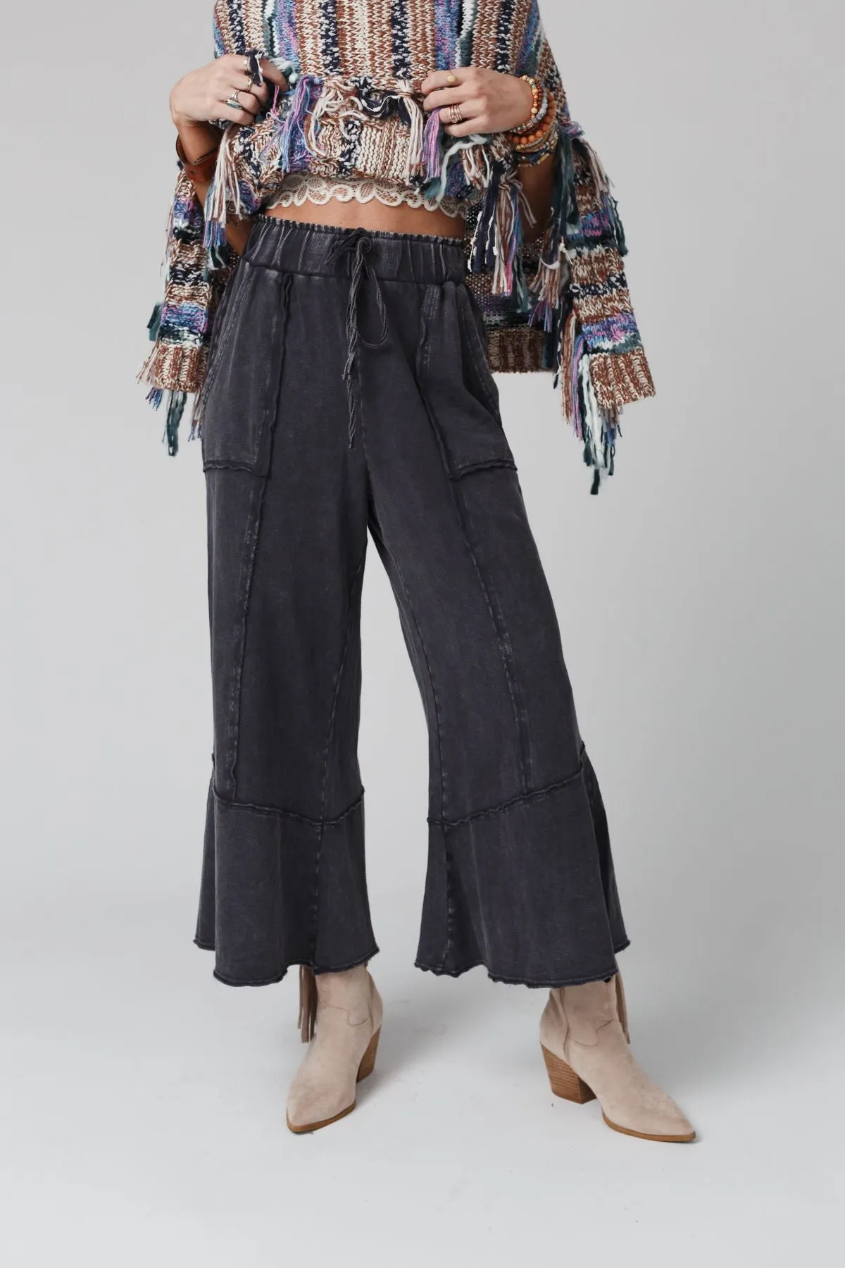 Feeling Good Wide Leg Pant - Ash