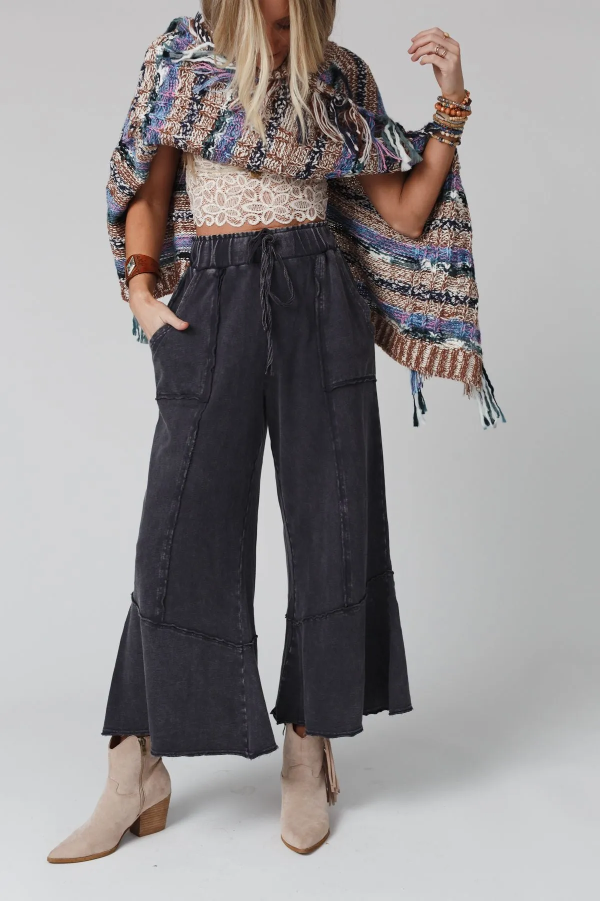 Feeling Good Wide Leg Pant - Ash