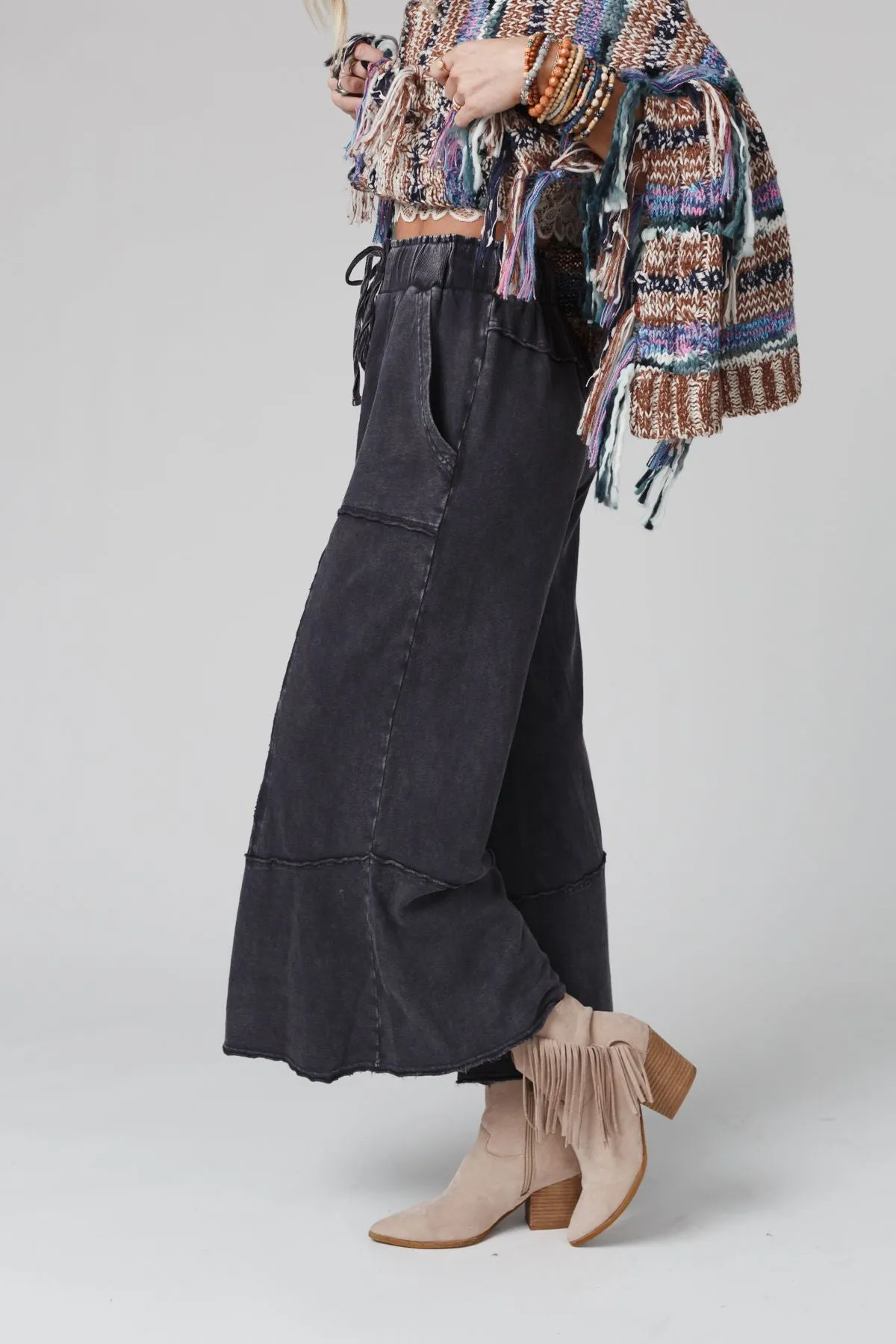 Feeling Good Wide Leg Pant - Ash