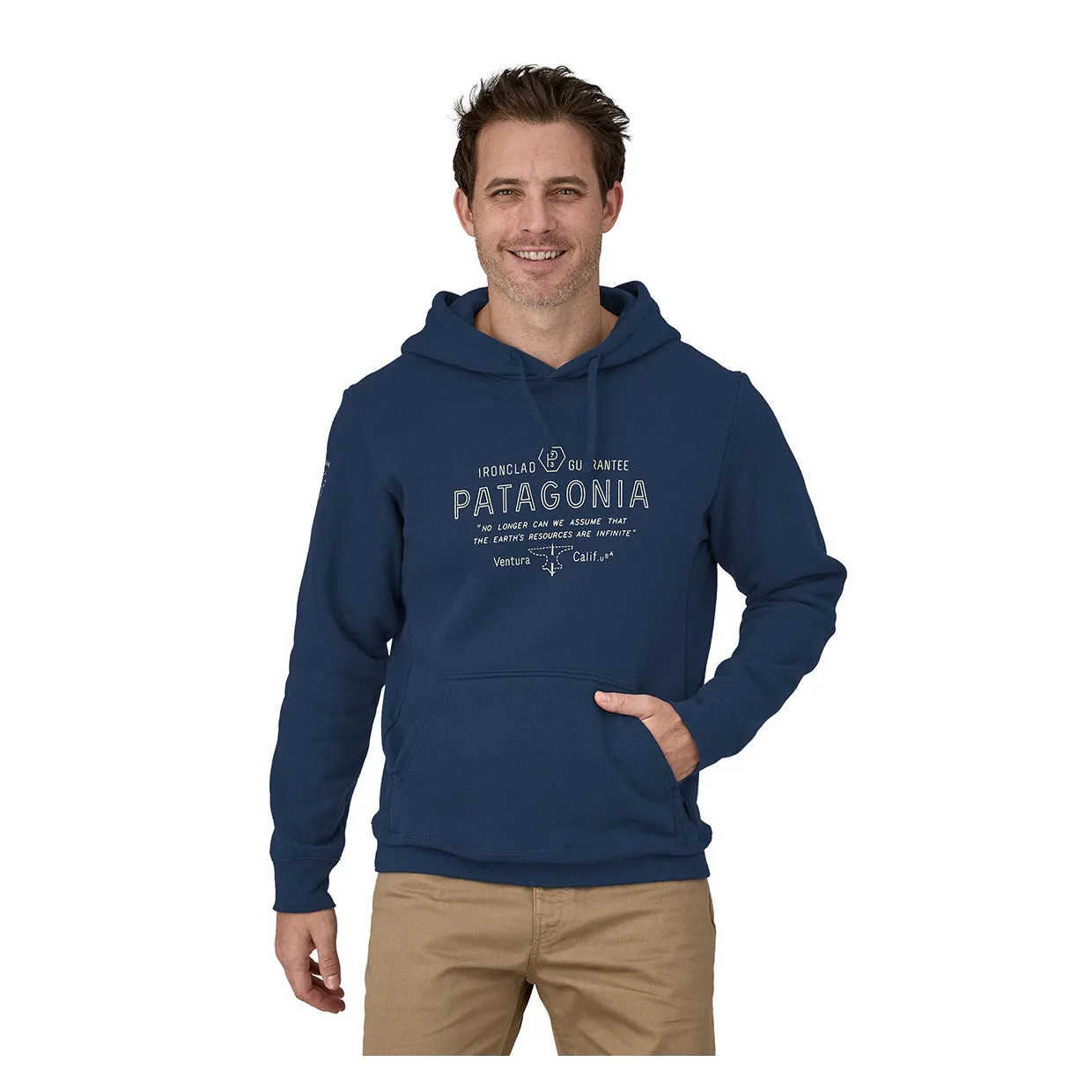 Felpa Uomo Patagonia Forge Mark Uprisal Blu Navy