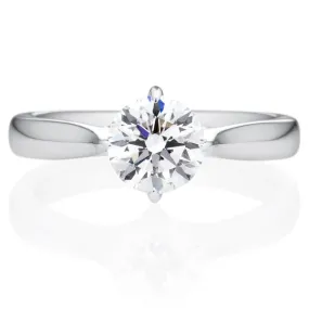 Four Prong Round Brilliant Engagement Ring [Setting Only] - EC021