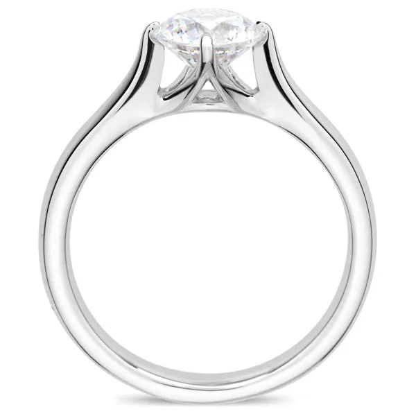 Four Prong Round Brilliant Engagement Ring [Setting Only] - EC021