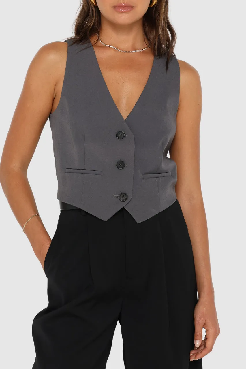 Freya Vest | Slate