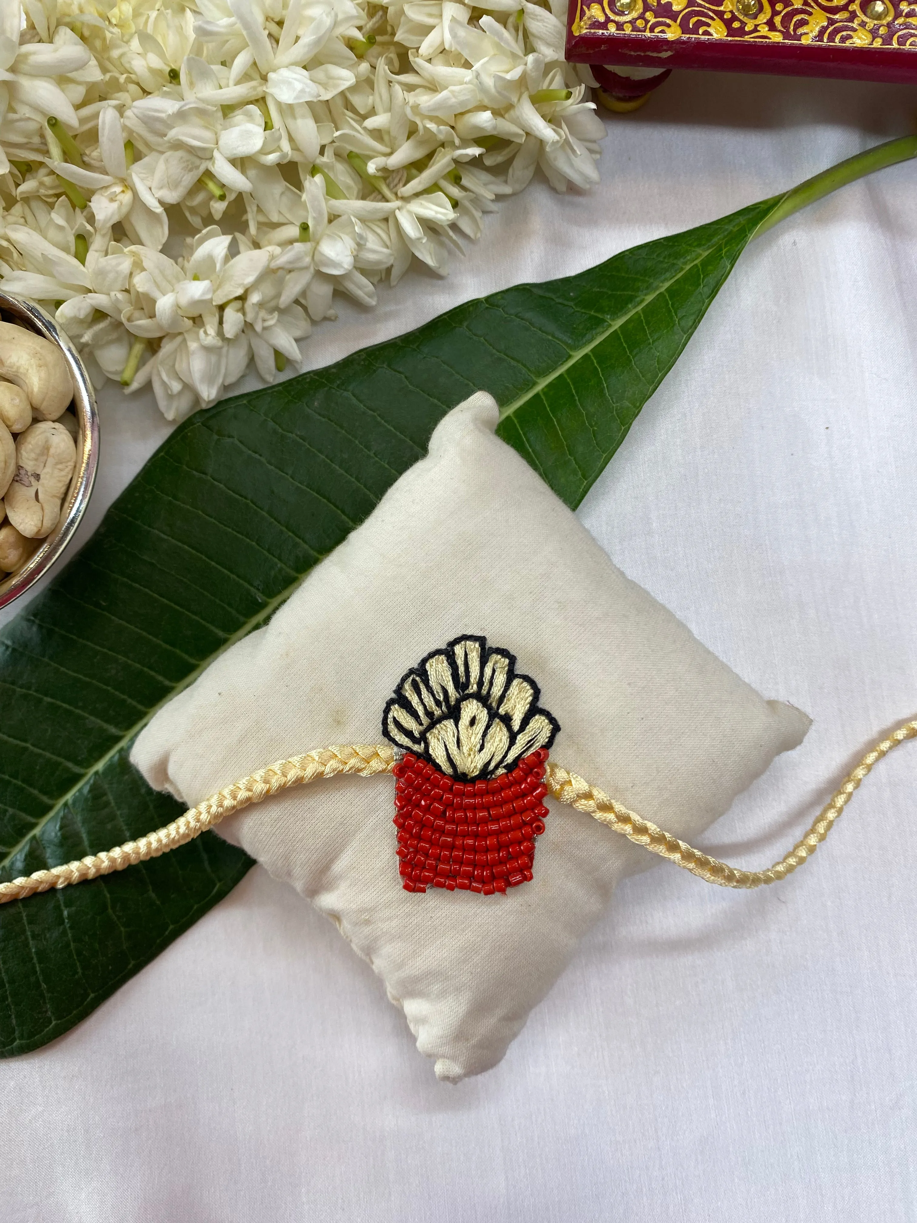 Fries Embroidered Rakhi