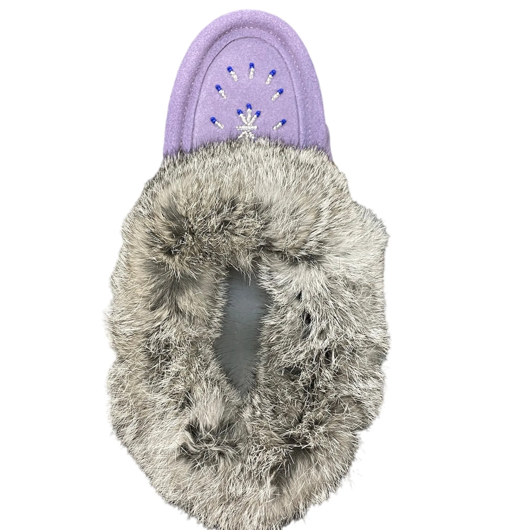 Fur Moccasin - Purple